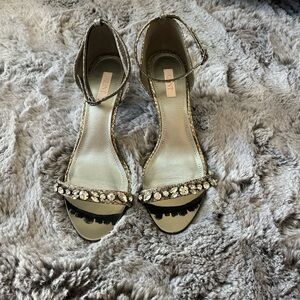 Kitten Heels with Rhinestones